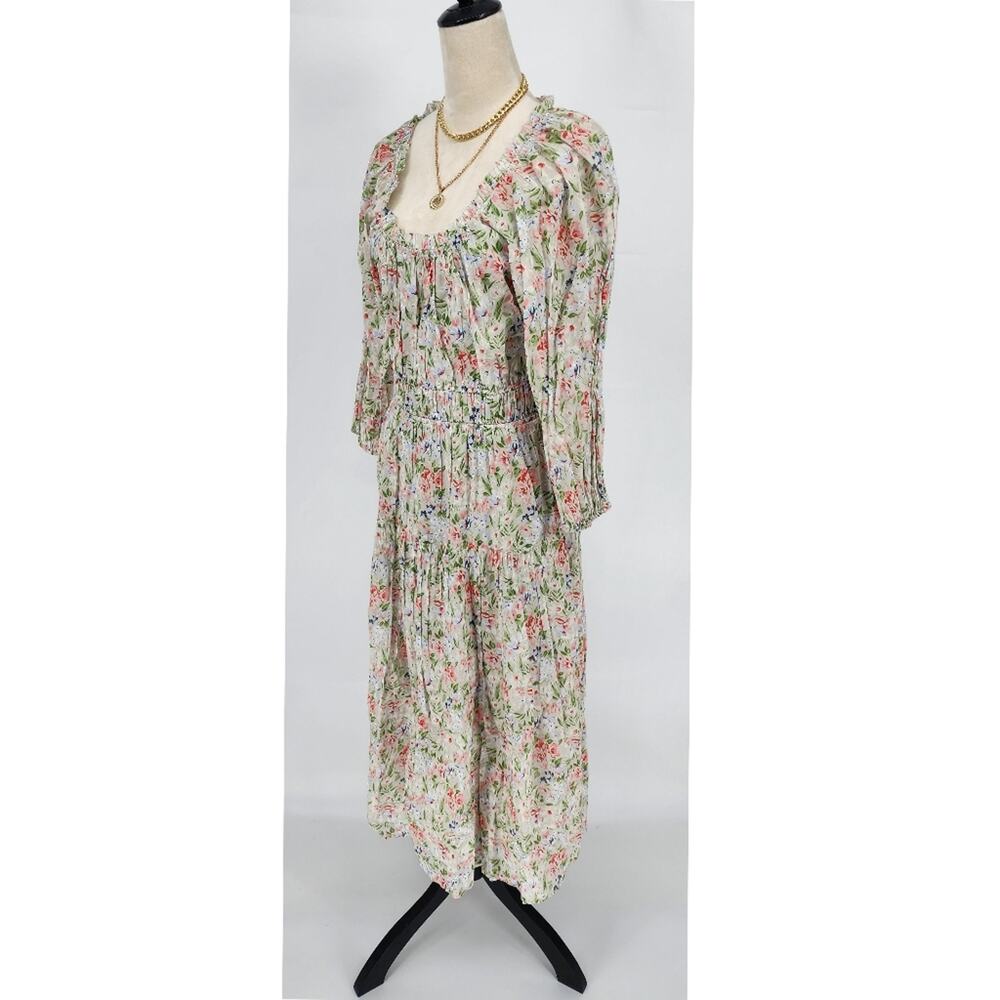 The Great Moonstone Gathered Floral Cotton Midi Dress – S – NWT - Picture 3 of 7